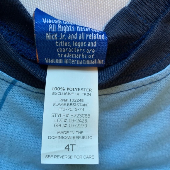 Little Bill Blue Pajama Set 4T NEW** - Picture 3 of 11